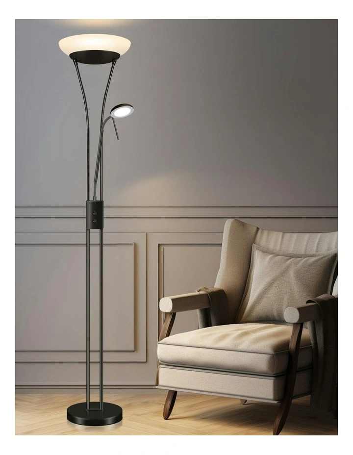 Frisco Mother & Child LED Floor Lamp in Black image 3
