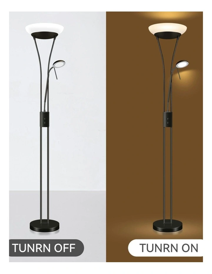 Frisco Mother & Child LED Floor Lamp in Black image 4