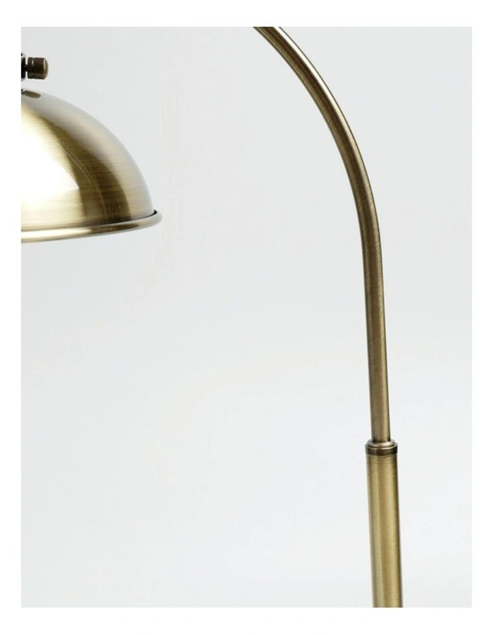 Manor Metal Table Lamp in Weathered Brass image 3