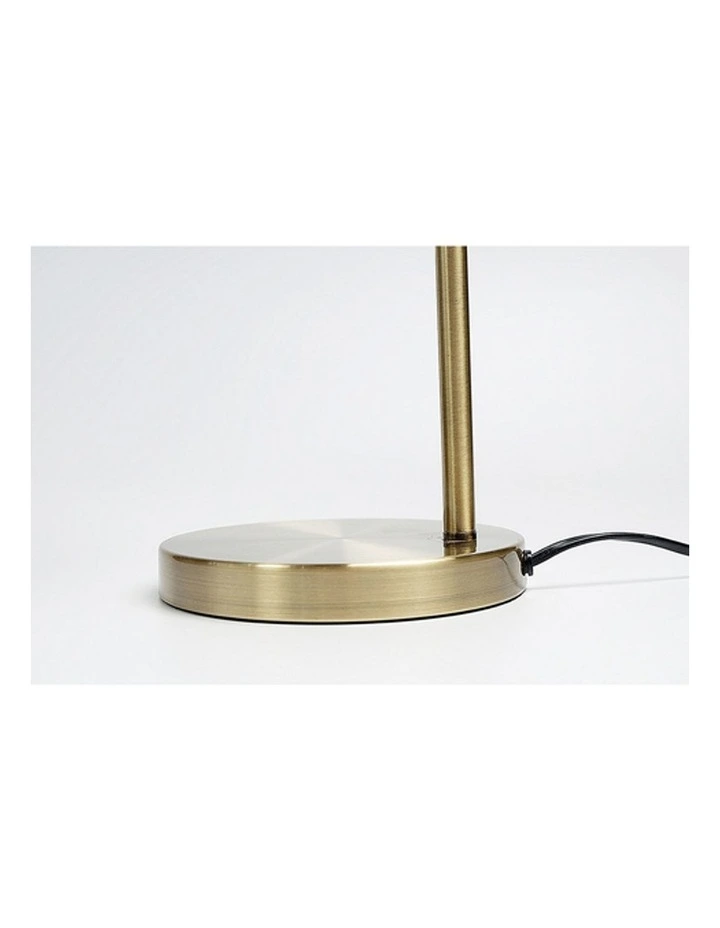 Manor Metal Table Lamp in Weathered Brass image 5