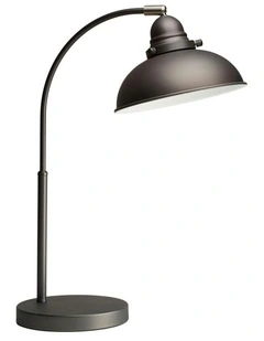 Manor Table Lamp in Antique Chrome