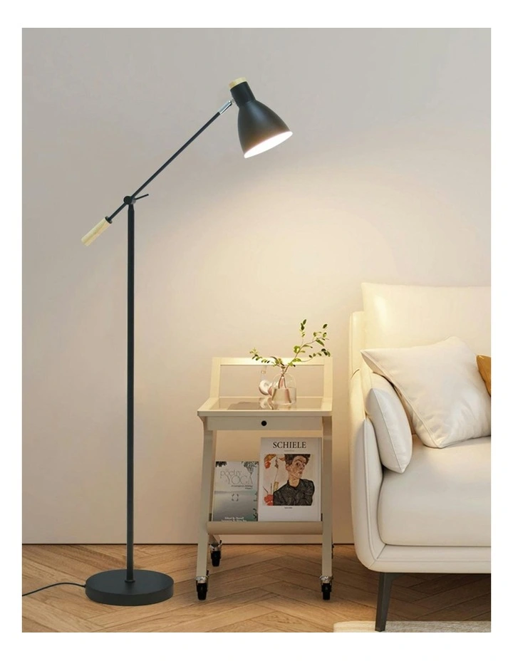 Scandinavian Style Adjustable Floor Lamp in Black image 7