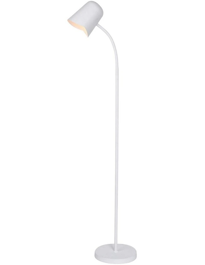 Peggy Flexible Reading Floor Lamp in White image 2
