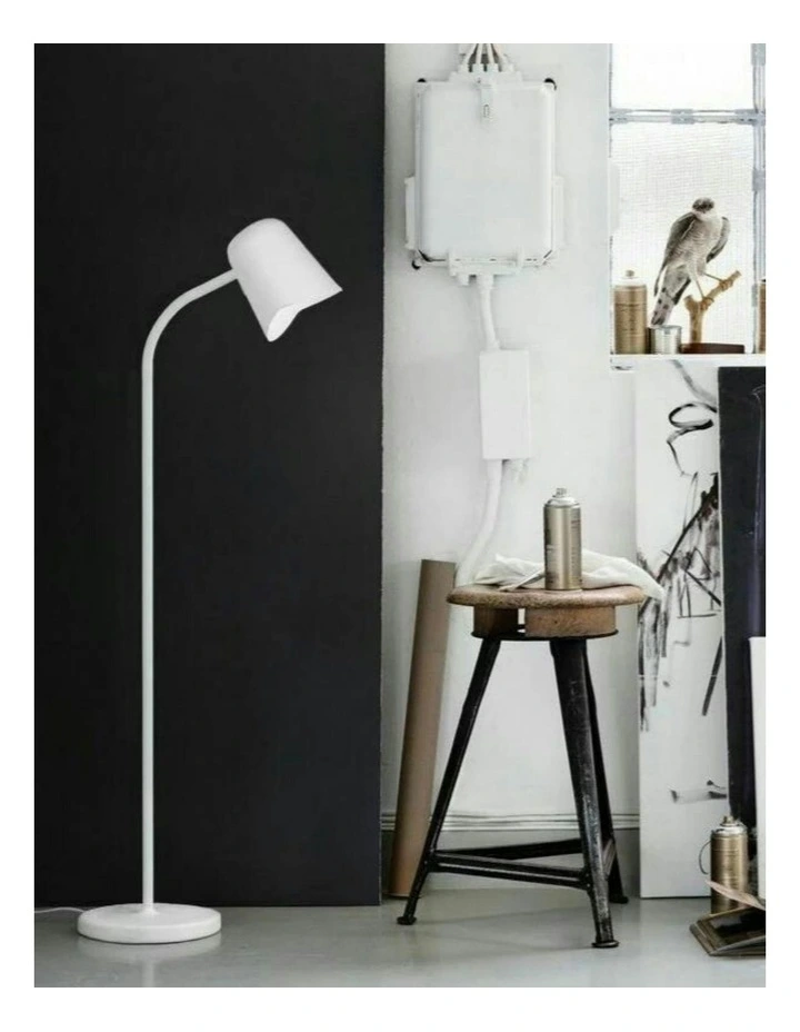 Peggy Flexible Reading Floor Lamp in White image 3