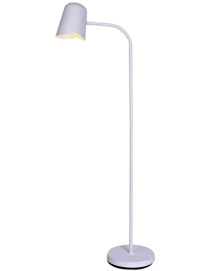 Peggy Flexible Reading Floor Lamp in White image 4