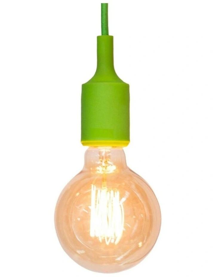 Silicone Ceiling Pendant Light in Green image 1