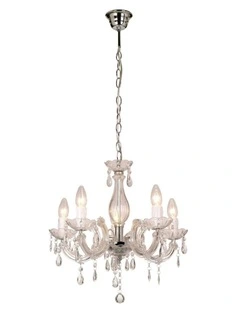 La Spezia Acrylic Chandelier Light Clear