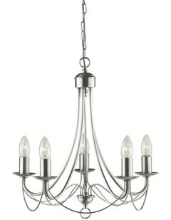 Zanzibar Chandelier Light Stain Chrome