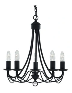 Zanzibar Chandelier Light Black