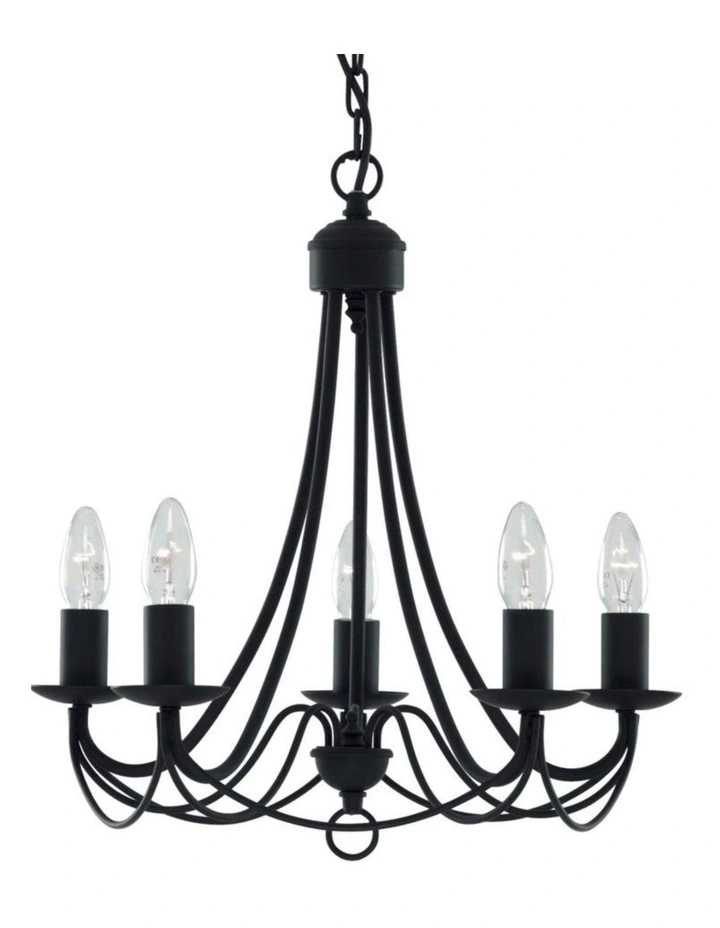Zanzibar Chandelier Light in Black image 1