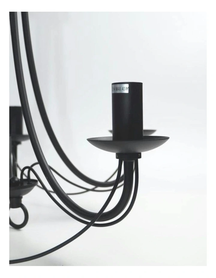 Zanzibar Chandelier Light in Black image 3