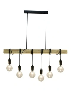 Tibery Pendant Light 6 in Black
