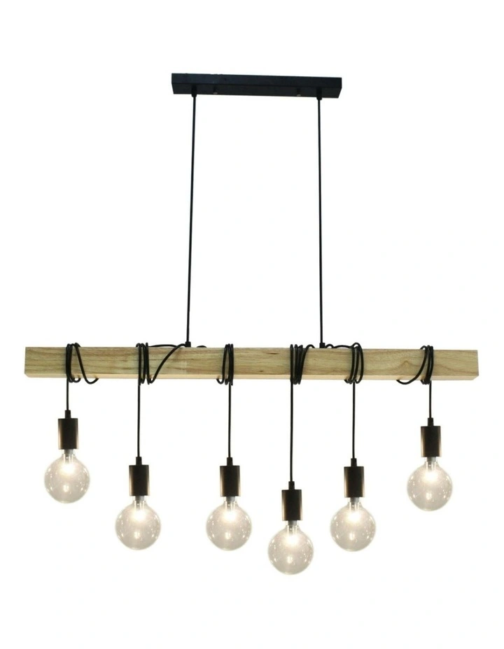 Tibery Pendant Light 6 in Black image 1