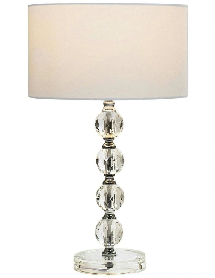 Suzie Acrylic Table Lamp in White image 1