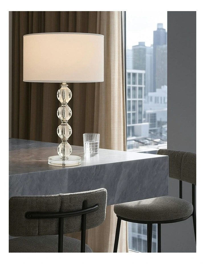 Suzie Acrylic Table Lamp in White image 6