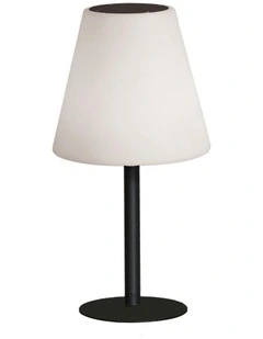 LED DC + Solar Table Lamp 45cm in White