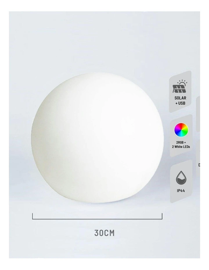 LED Mood Light Ball 30CM Solar DC Power image 5