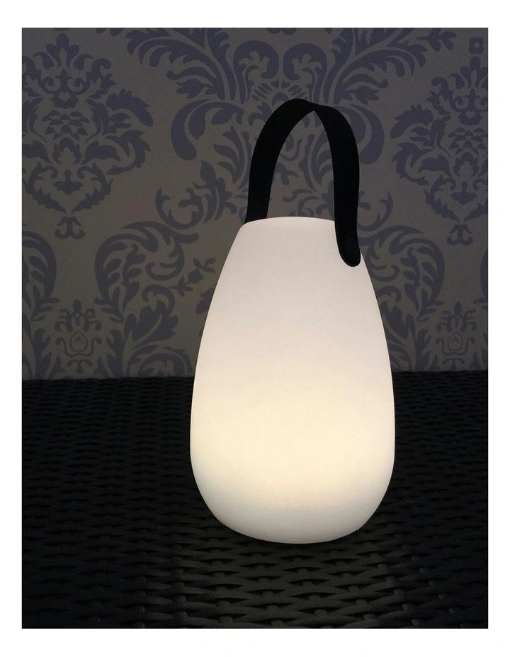 LED Table Lamp With Handle in White image 2
