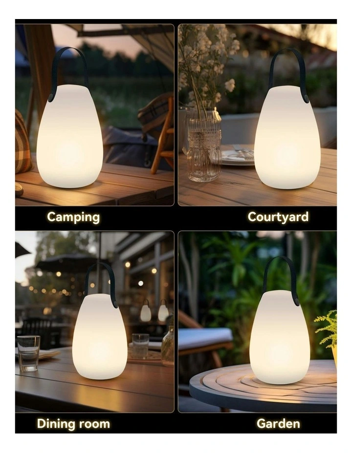 LED Table Lamp With Handle in White image 5