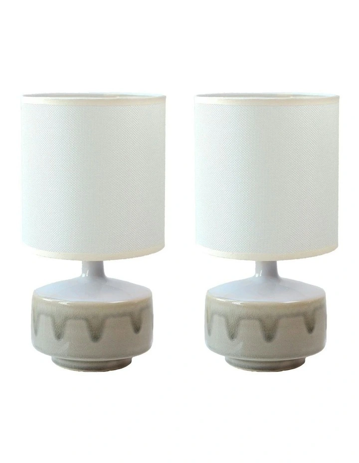 Braid Ceramic Table Lamp Set of 2 image 1