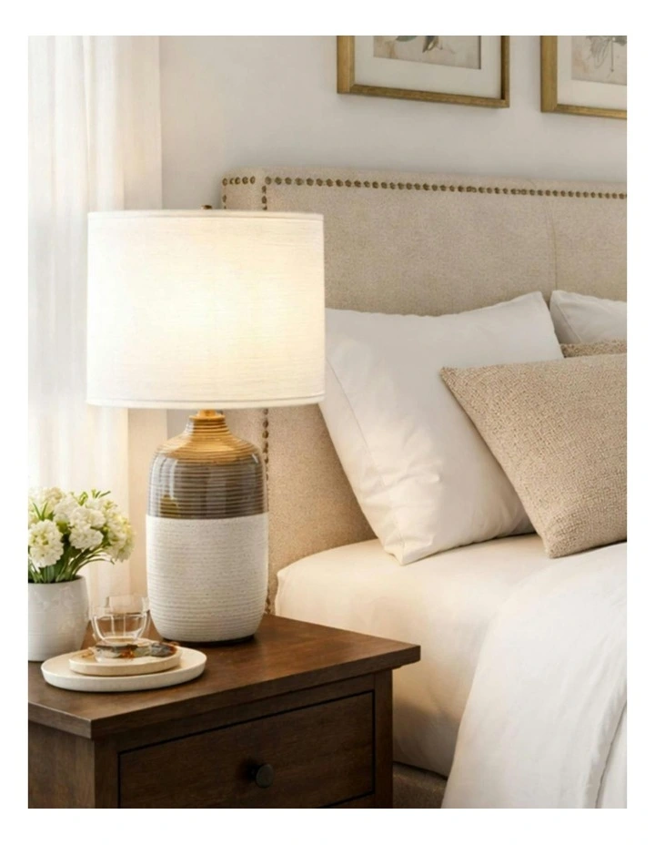 Botany Ceramic Table Lamp Set of 2 in White image 3