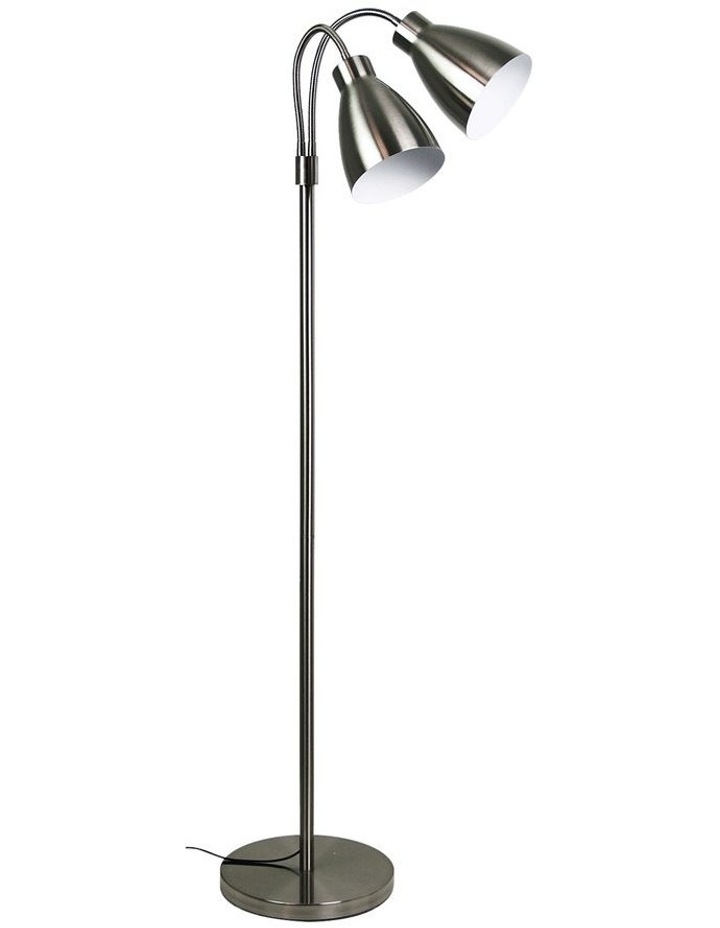 Oriel Lighting Retro Twin Floor Lamp Brushed Chrome Myer Oriel Lighting Retro Twin Floor Lamp, Retro Floor Lamps Australia