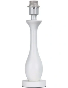 Barton Matt Table Lamp Base Only White