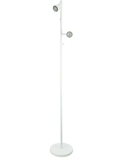 Daxam LED Twin Floor Lamp in White