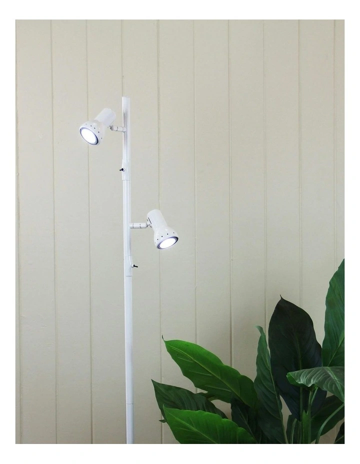 Daxam LED Twin Floor Lamp in White image 2