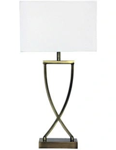 Chi Table Lamp in Antique Brass