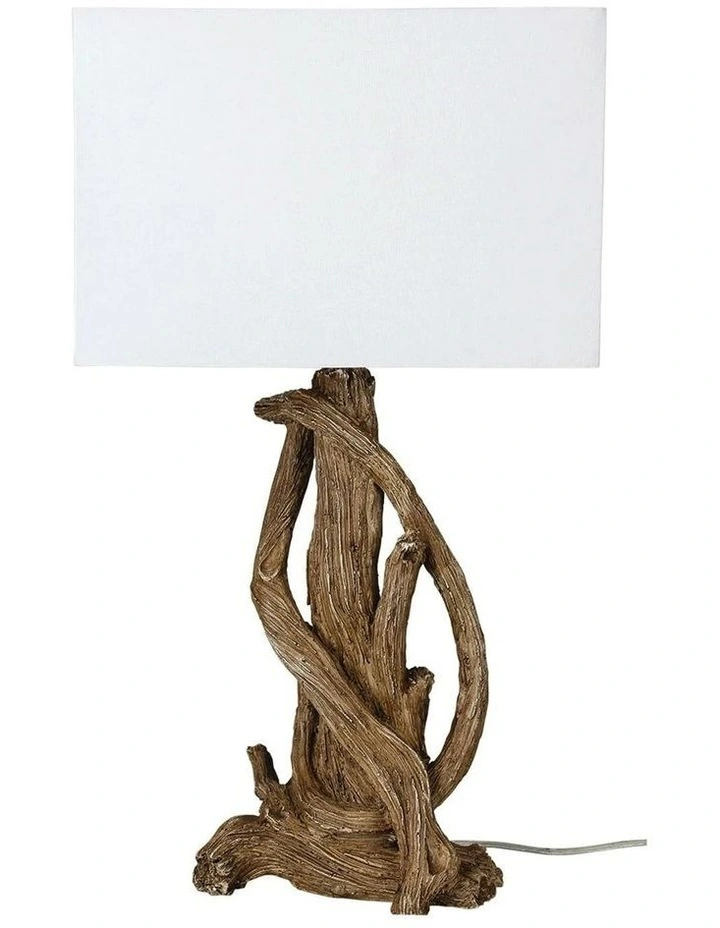 Sedona Complete Table Lamp in White/Brown image 1