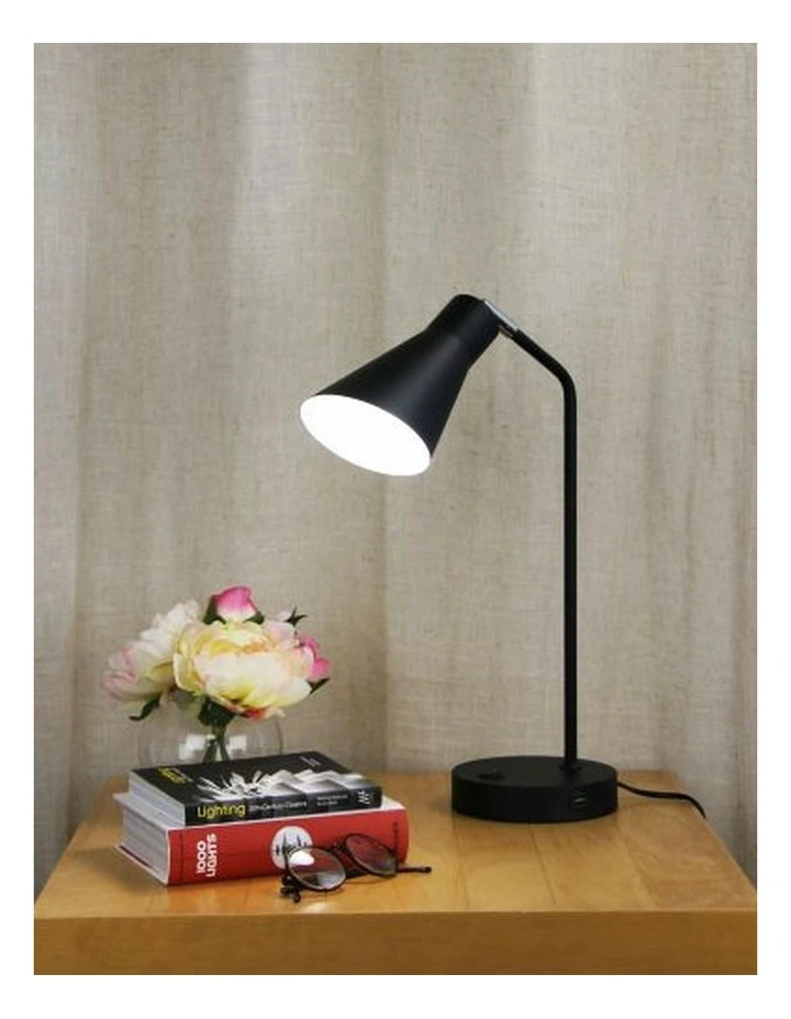 Thor Desk Lamp with USB in Black image 3
