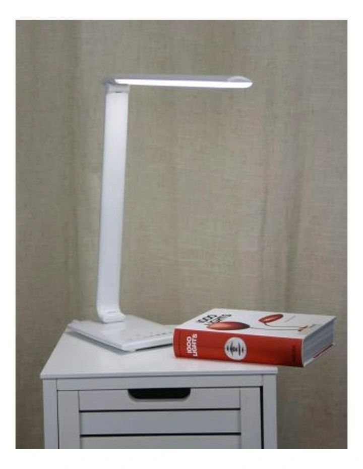 Luke Touch Table Lamp in White image 2