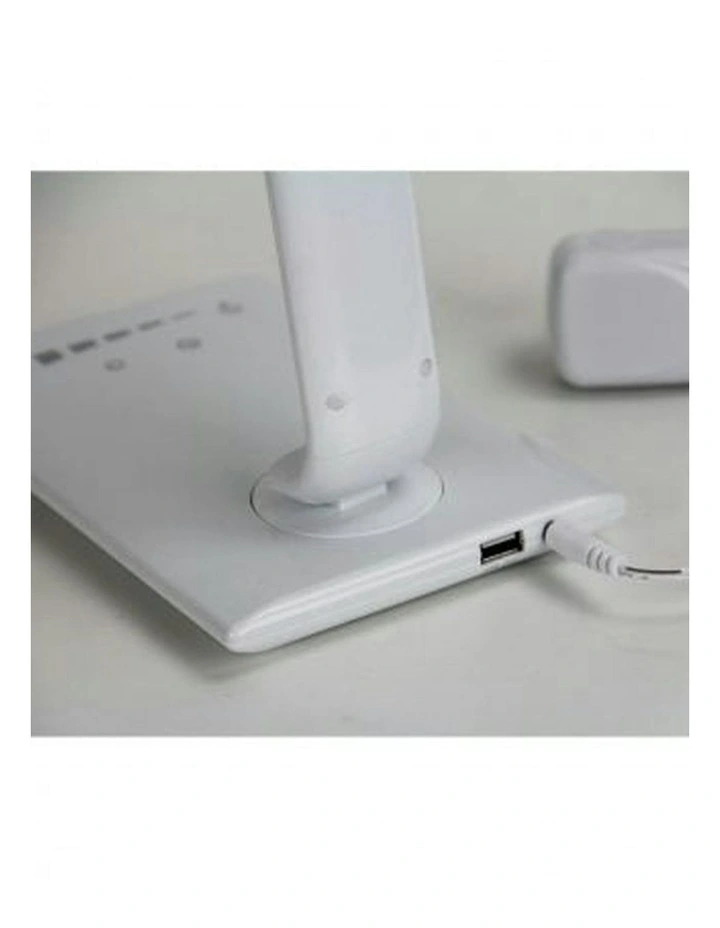 Luke Touch Table Lamp in White image 3