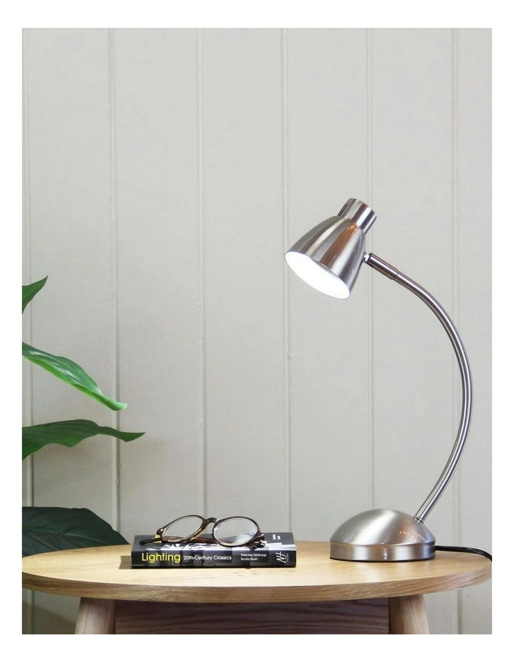 Nex LED Touch Desk Lamp in Brushed Chrome image 3