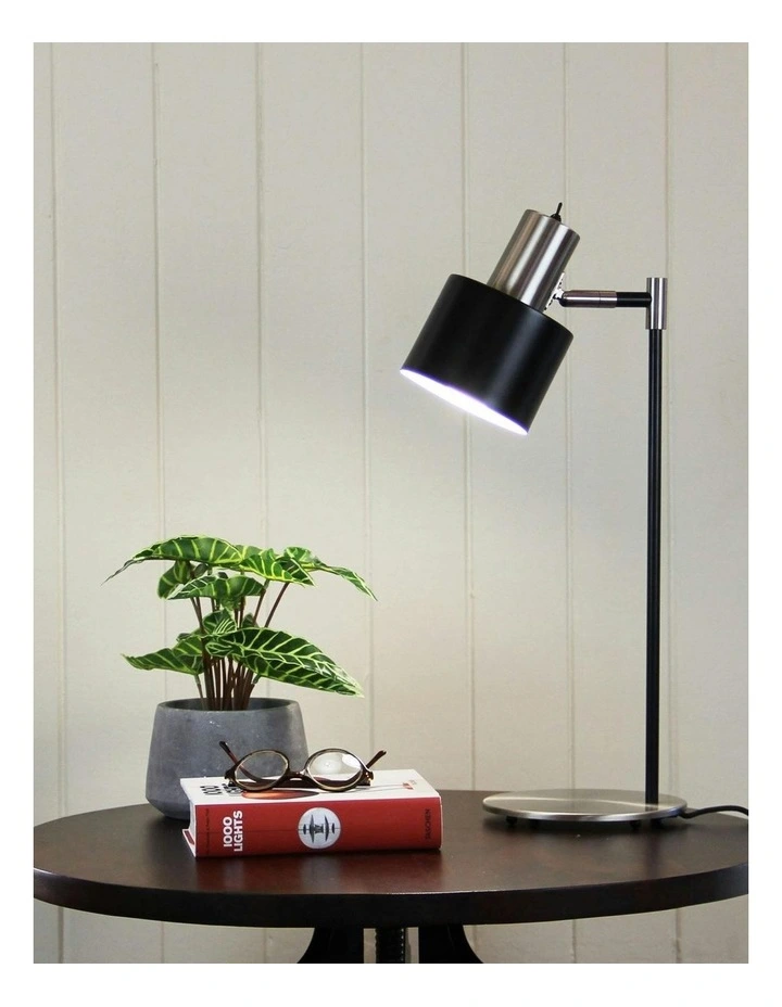 Ari Scandustrial Table Lamp in Brushed Chrome image 2