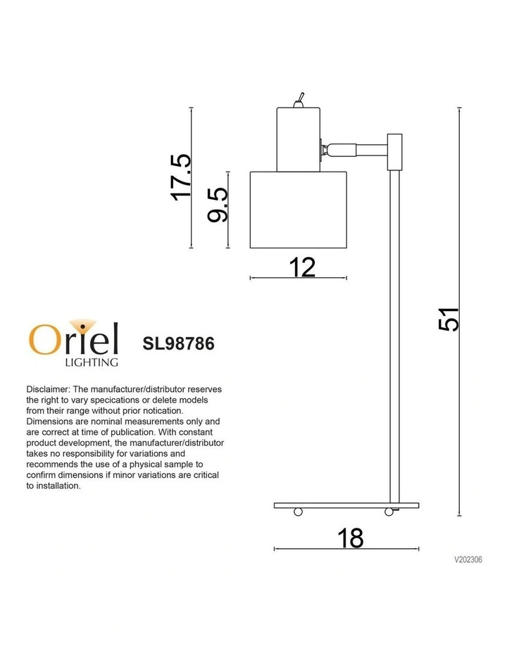Ari Scandustrial Table Lamp in Brushed Chrome image 3