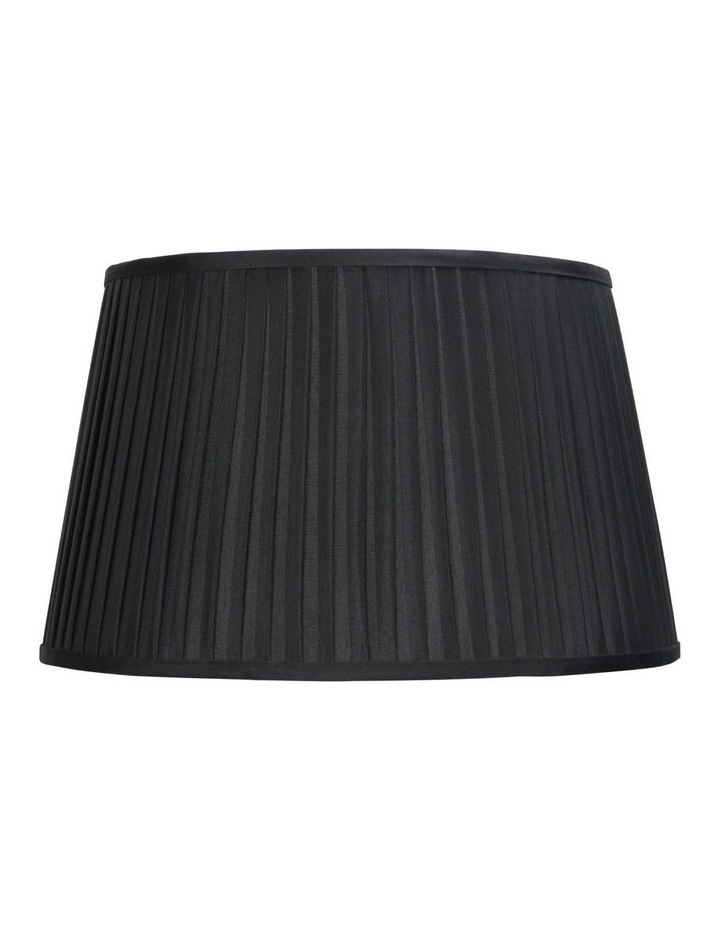 Oriel Lighting 43cm French Pleat Floor Lamp Shade Black Myer
