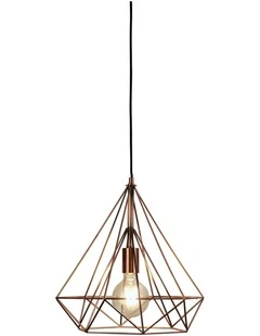 Lenox.38 Antique Copper Wire Pendant in Brown