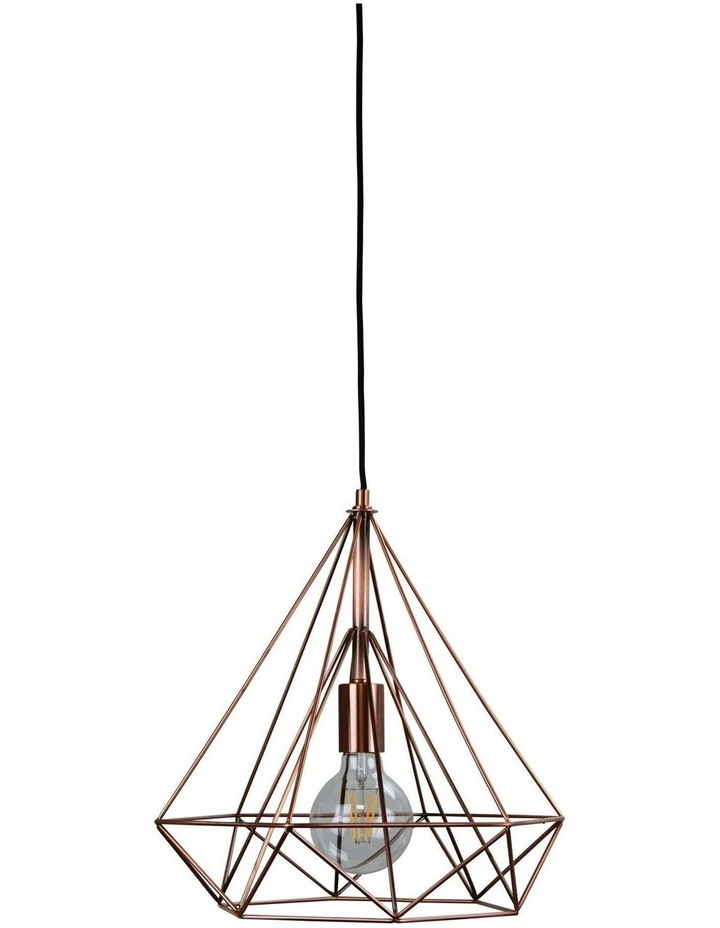 Lenox.38 Antique Copper Wire Pendant in Brown image 3