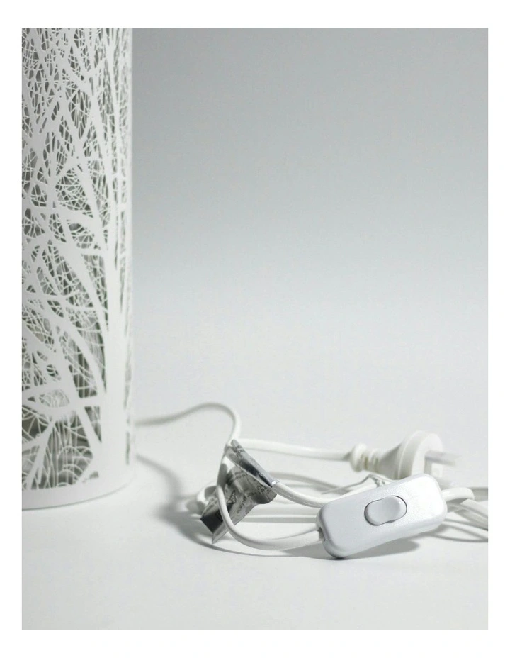 White Forest Table Lamp in White image 5