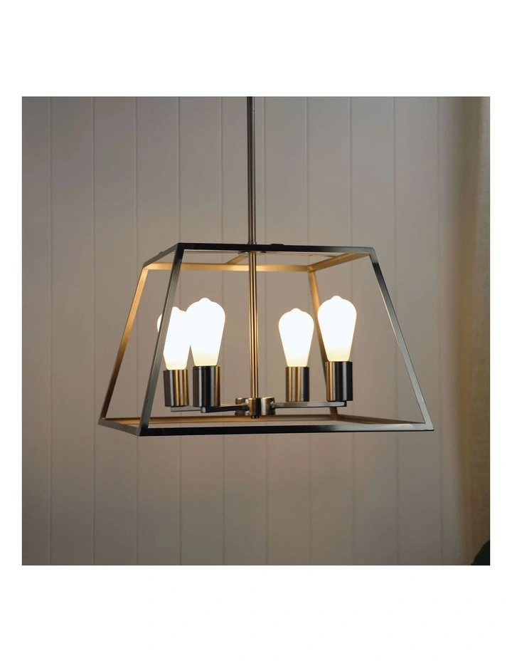 Southport 4 Lits Pendant Light Brushed Chrome image 2