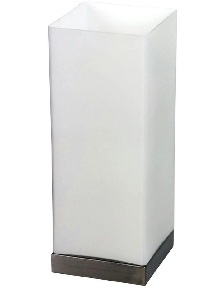 Paro Square Touch Table Lamp in Brushed Chrome image 2