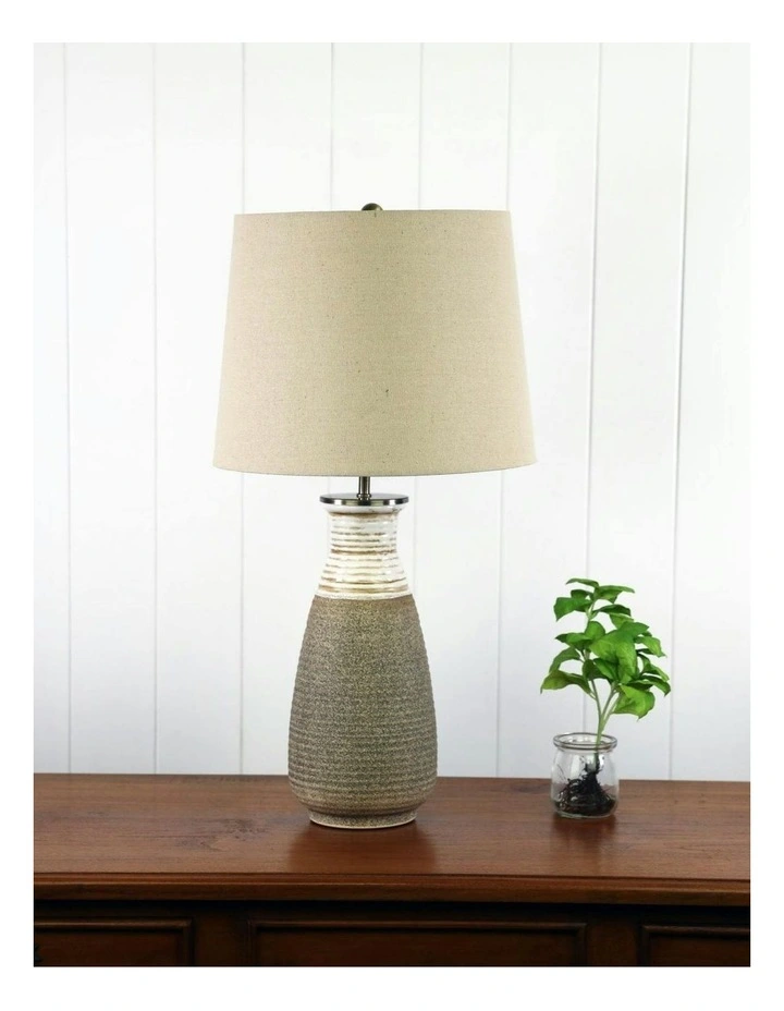 Potton Ceramic Table Lamp in Ivory image 2
