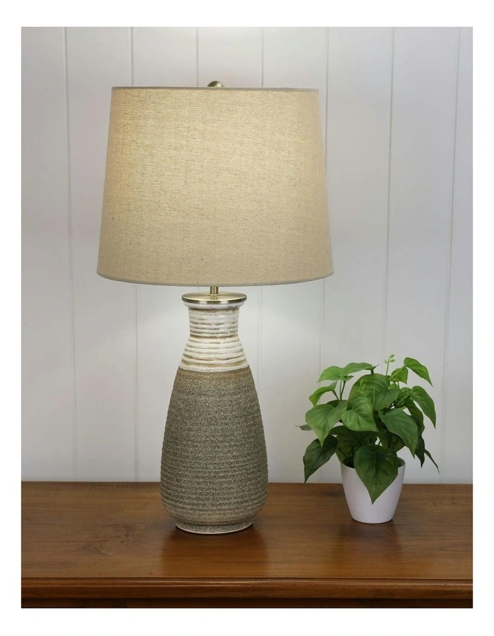 Potton Ceramic Table Lamp in Ivory image 3