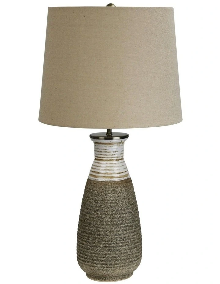 Potton Ceramic Table Lamp in Ivory image 4