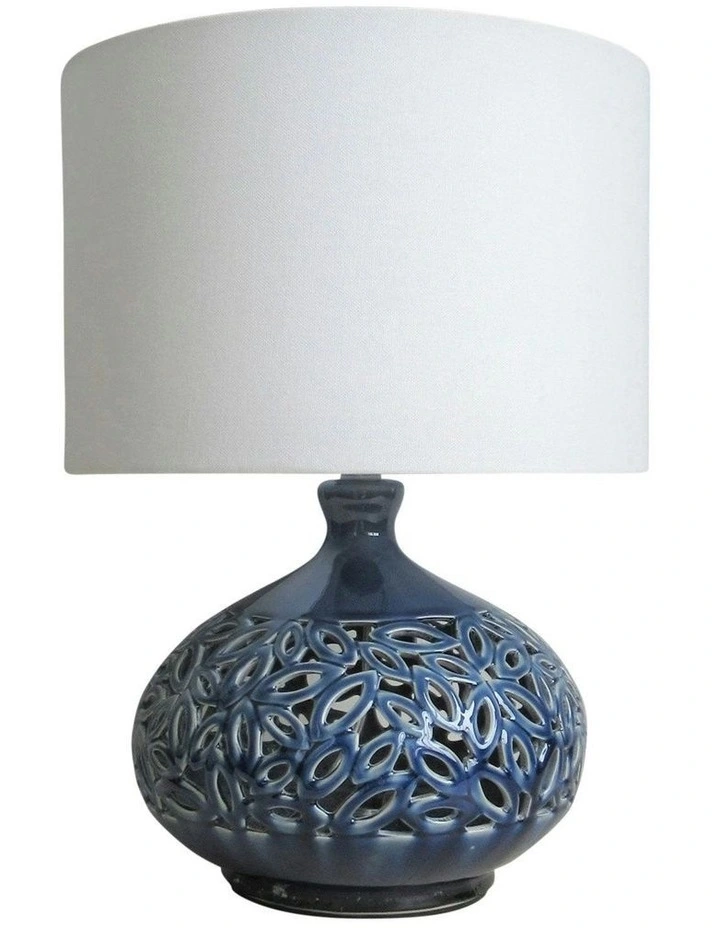Douglas Ceramic Table Lamp in Blue image 1