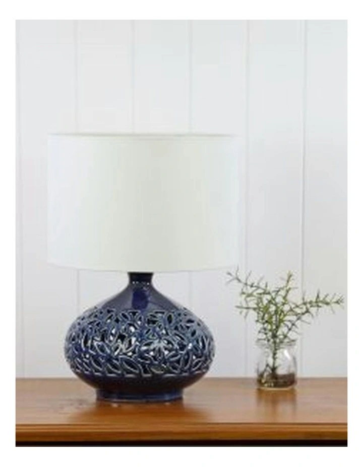 Douglas Ceramic Table Lamp in Blue image 2