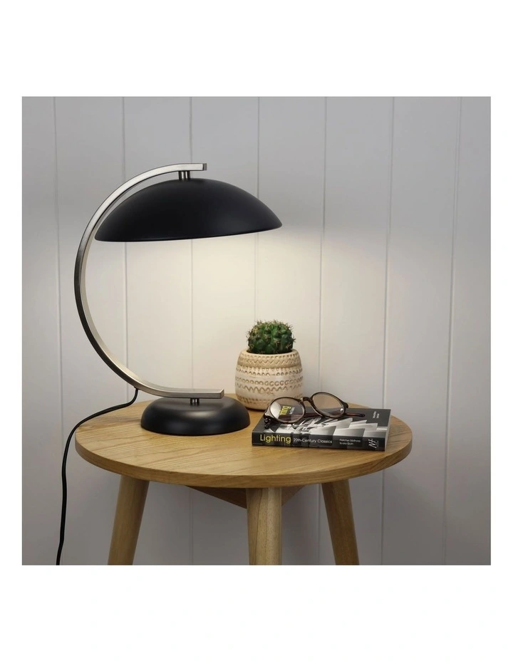 Deco Table Lamp Brushed Chrome image 2