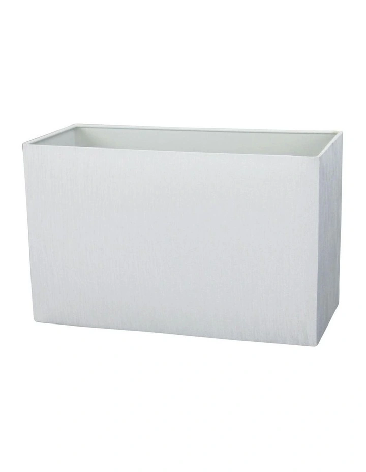 Rectangular Shade 40cm in White image 2